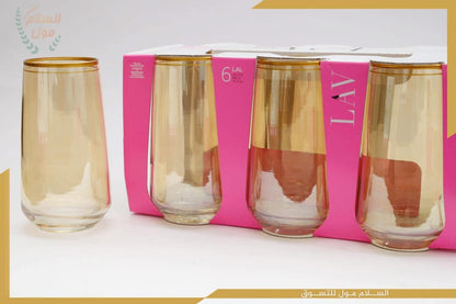 Set de 3 Verres LAV – Finition Dorée
