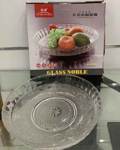 Plat en Verre Cristallin – Glass Noble