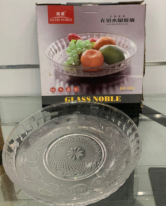 Plat en Verre Cristallin – Glass Noble