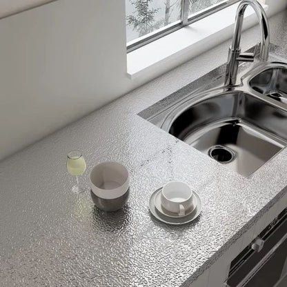Papier Peint Aluminium Argenté