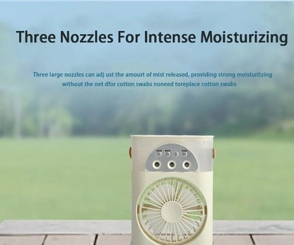 Mini Ventilateur Multifonctionnel avec Réservoir d’Eau