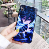 Coque de téléphone Naruto avec flash LED pour iPhone 13, 14, 15 Pro Max