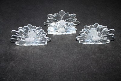 Porte-serviettes transparent en forme de fleur pour toutes les occasions