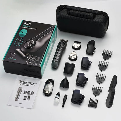 Kit de tondeuse à barbe multifonction pour homme