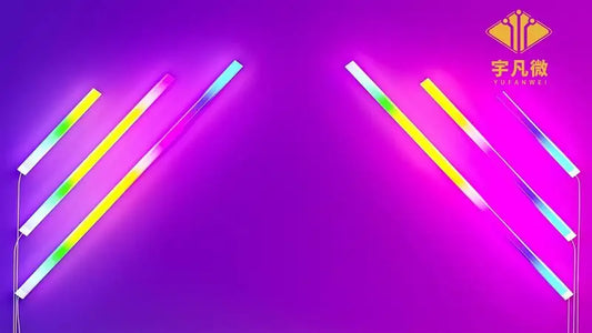 Lampes murales tubulaires LED WiFi RGBIC