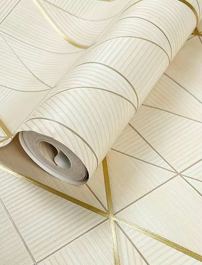Papier Peint treillis jaune