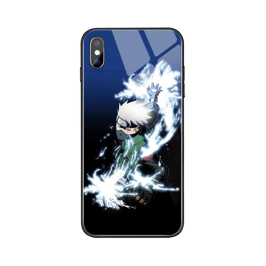 Coque de téléphone Naruto avec flash LED pour iPhone 13, 14, 15 Pro Max
