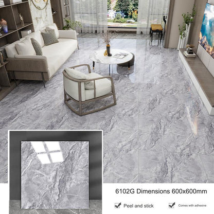panneaux Sol étanches à motif marbre gris