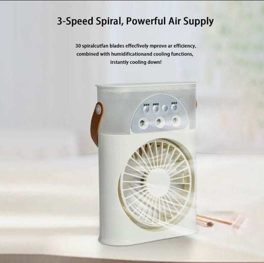 Mini Ventilateur Multifonctionnel avec Réservoir d’Eau
