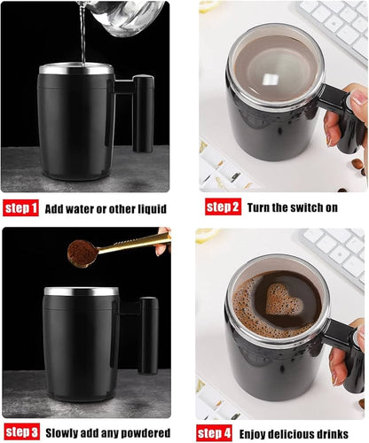Tasse à café avec agitateur automatique