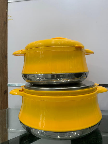 Set de Marmites Isothermes – 3 Pièces Jaunes