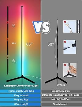 Lampadaire d'angle LED