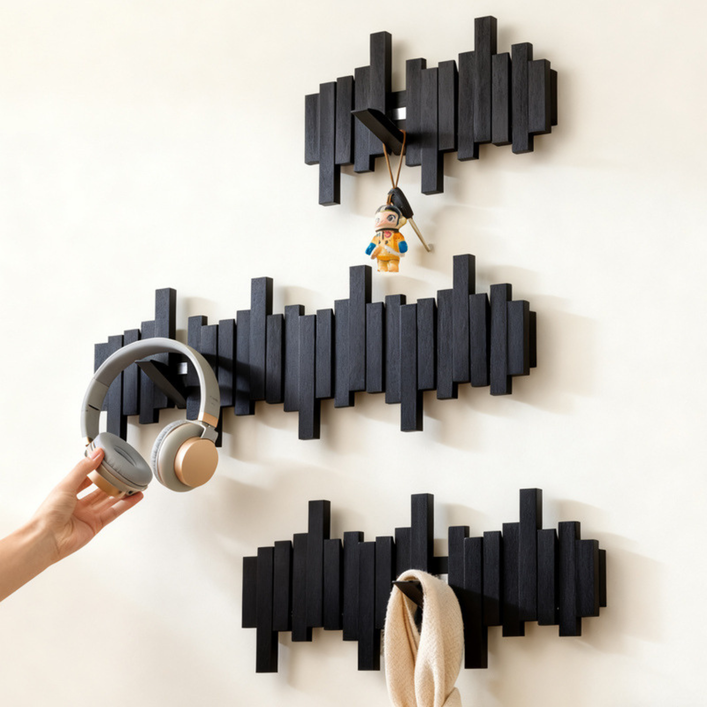 Porte manteau noir luxe