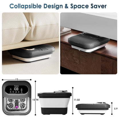 Spa de pieds électrique rotatif pliable