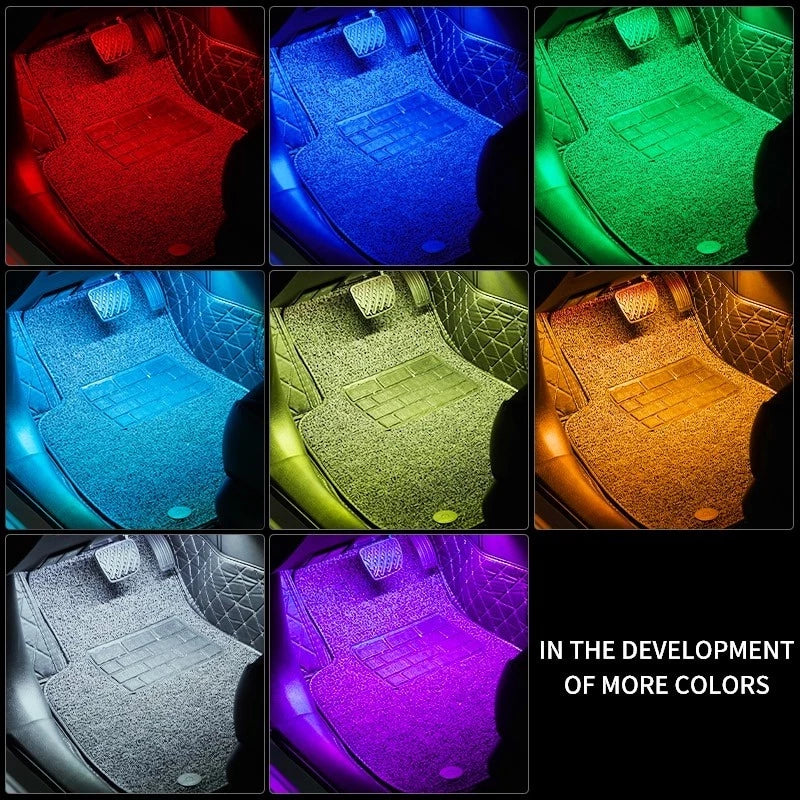 Kit LED Ambiance Voiture – Contrôle App + Télécommande