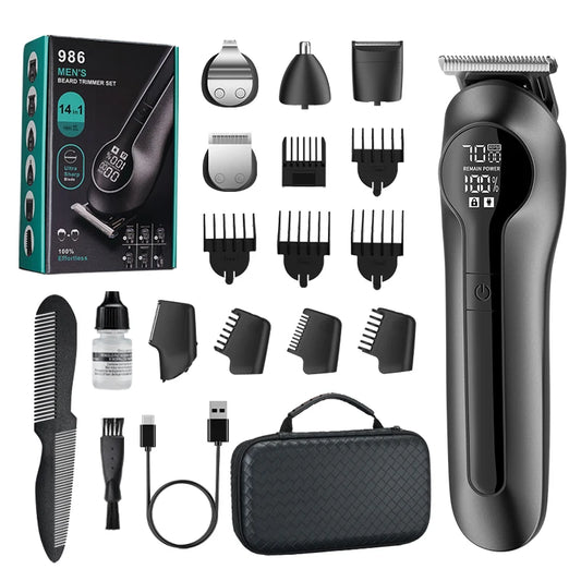 Kit de tondeuse à barbe multifonction pour homme