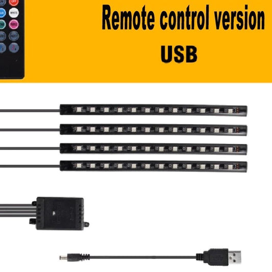 Kit LED Ambiance Voiture – Contrôle App + Télécommande