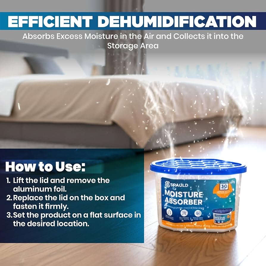 Lot de 6 absorbeurs d'humidité