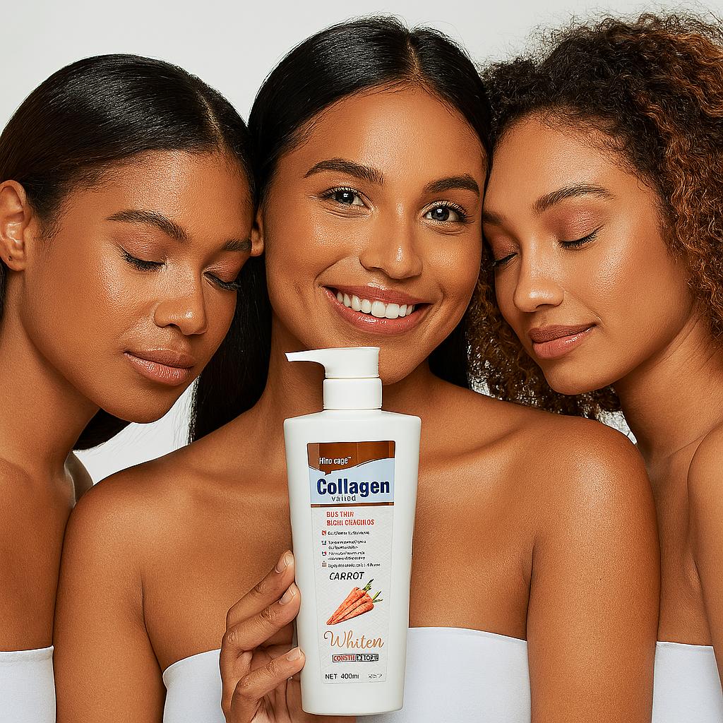 LAIT CORPORELLE HYDRATANT ET ECLAIRCISSANT À LA CAROTTE {BECKON COLLAGEN CARROT}