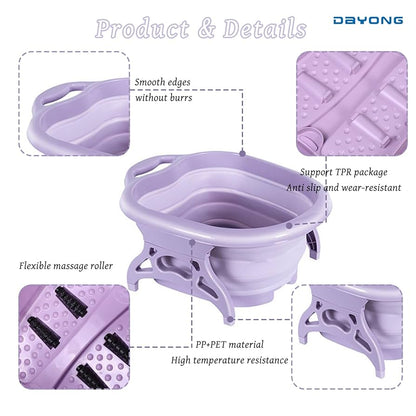 Bassin de bain de pieds pliable