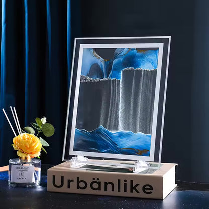 Cadre Déco Sablier 3D – Moving Sand Art Anti-Stress