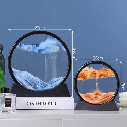 Cadre Déco Sablier 3D – Moving Sand Art Anti-Stress