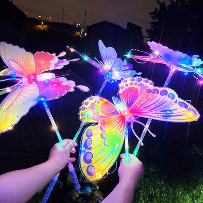 Cadeau économique : bâton lumineux LED multicolore en forme de papillon