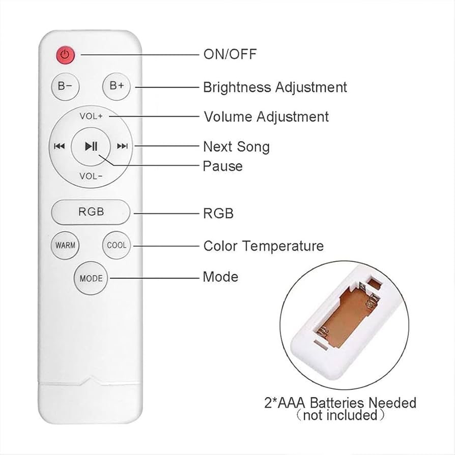 Plafonnier LED RGB avec haut-parleur Bluetooth