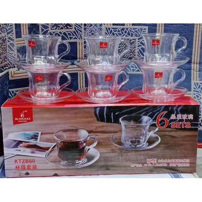 Set de Tasses à Thé en Verre Blinkmax – 6 Pièces