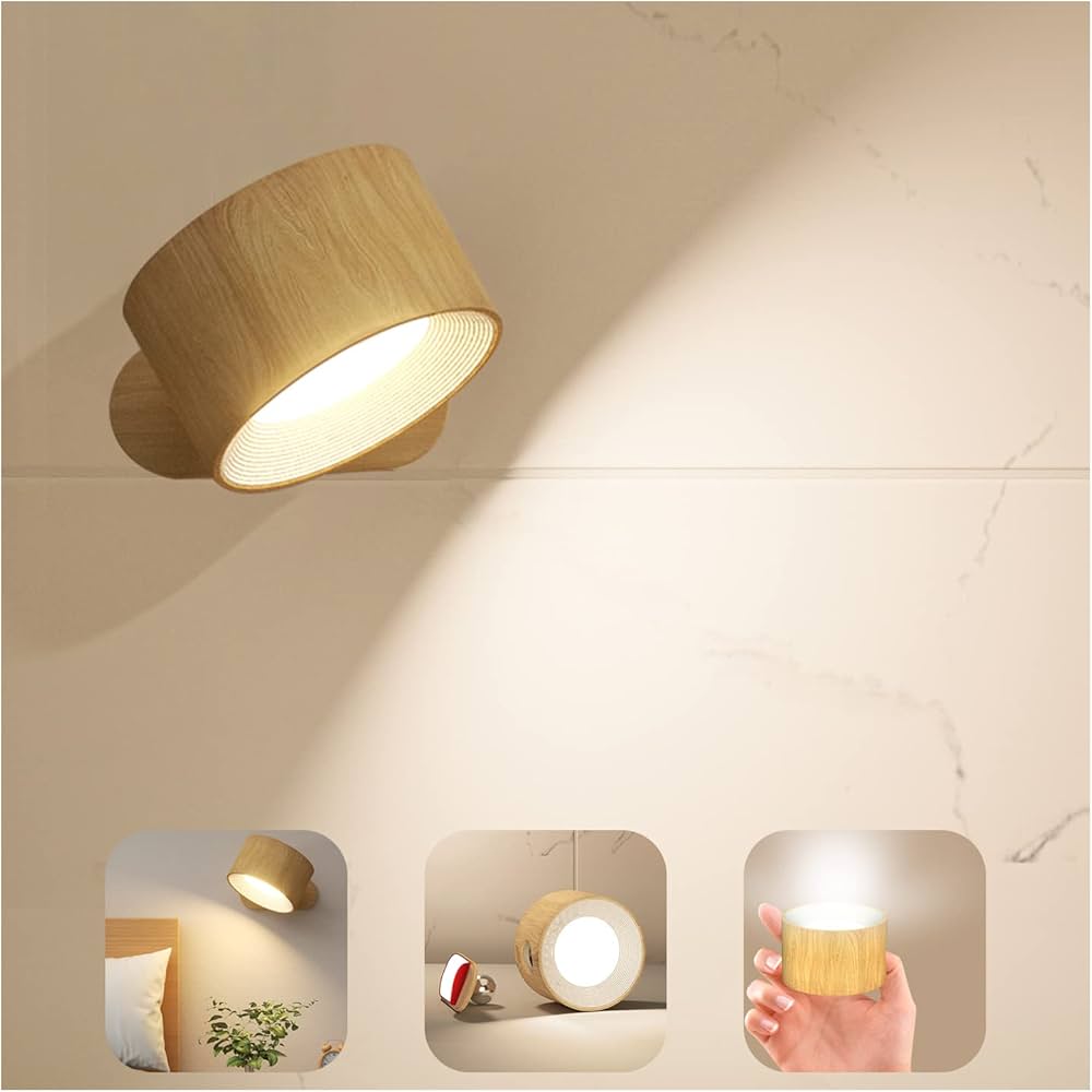 Lampes murales LED avec batterie rechargeable