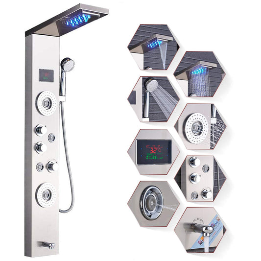 Colonne de douche en acier inoxydable