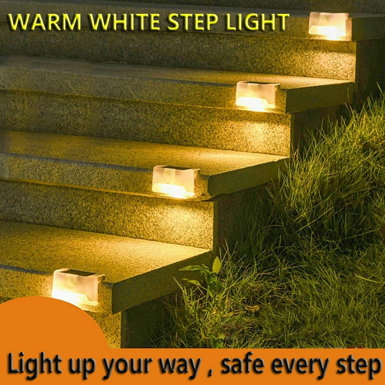 Éclairage solaire d'extérieur pour terrasse – Lot de 4 lampes