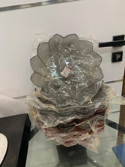 Plateau / Coupe Verre Fleur – Design Luxueux