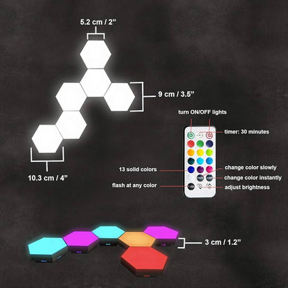 Luminaires Hexagonaux 6pcs