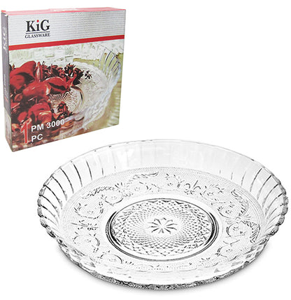 Plat en Verre Cristallin – Glass Noble