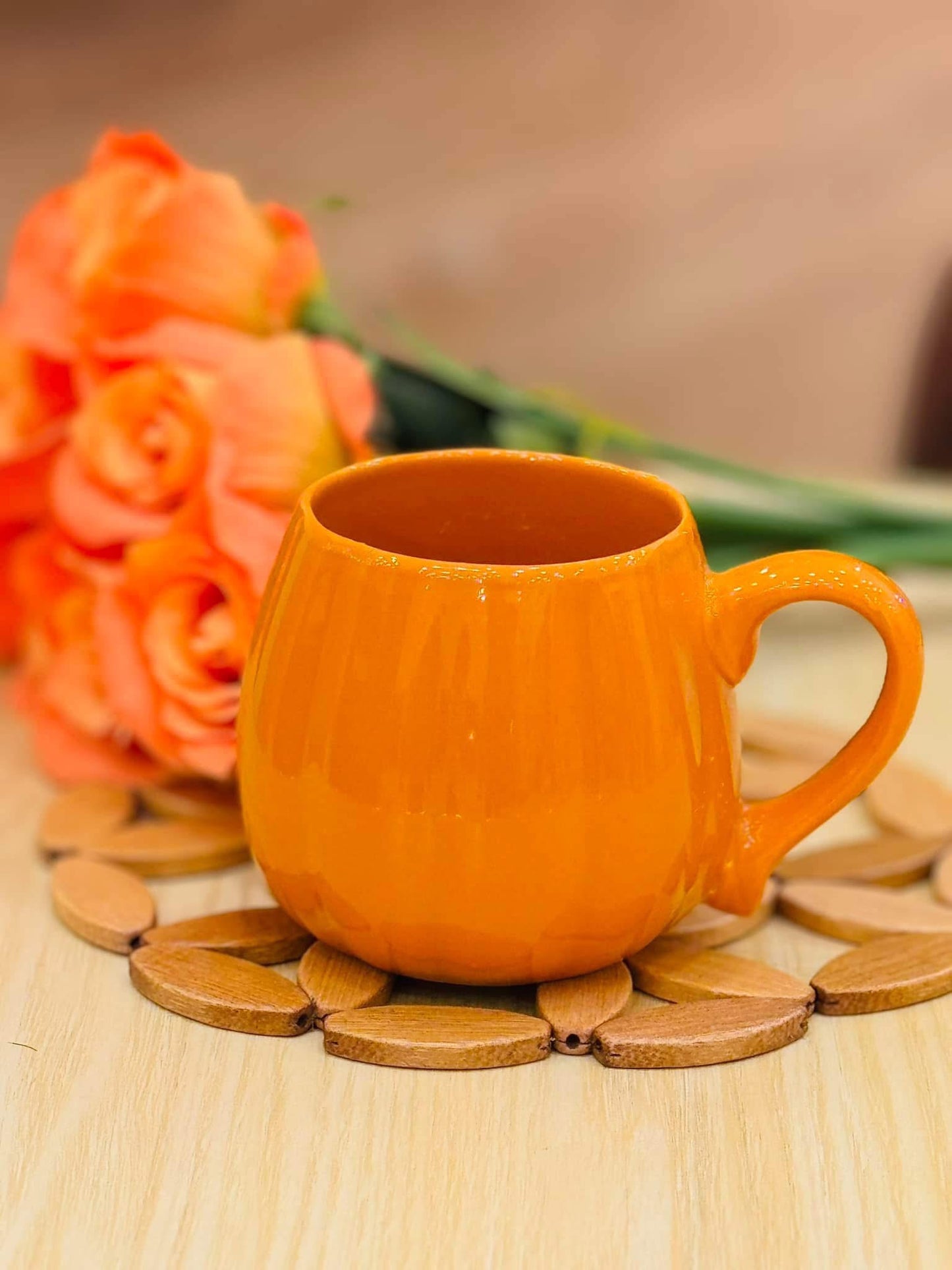 Tasse citrouille en céramique