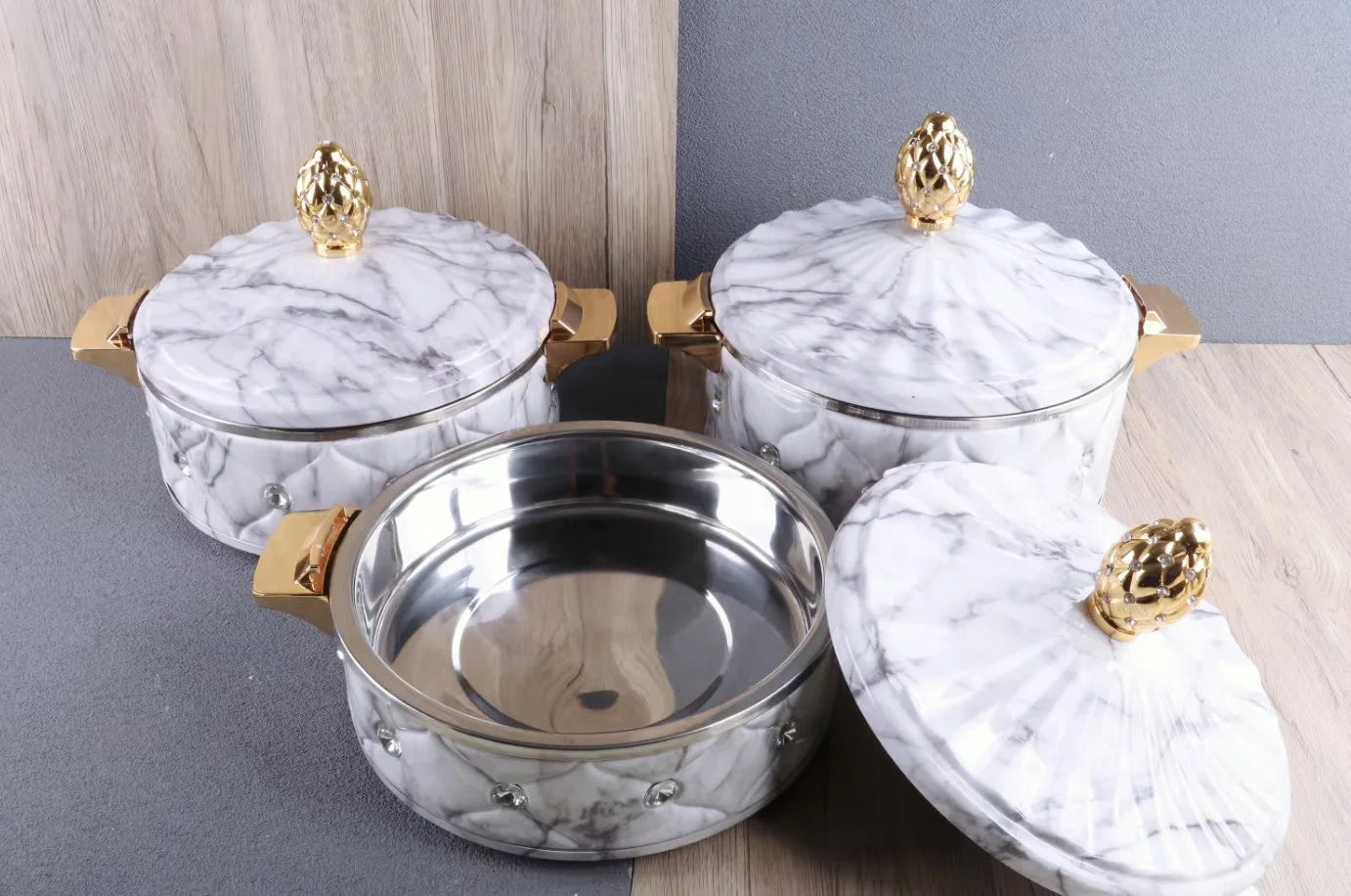 Chauffe-plats pour buffet Batterie de cuisine Casseroles