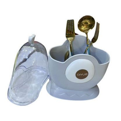 Support à cuillères en boite avec couvercle