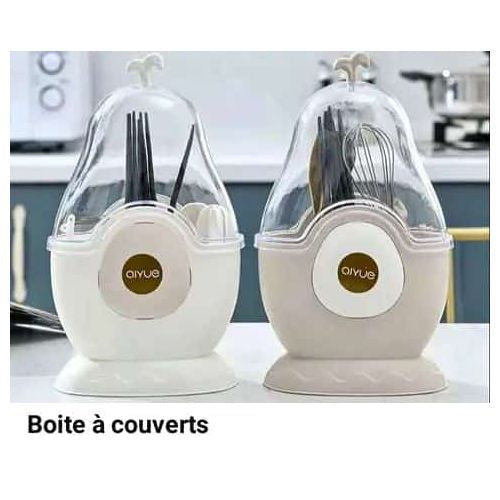 Support à cuillères en boite avec couvercle