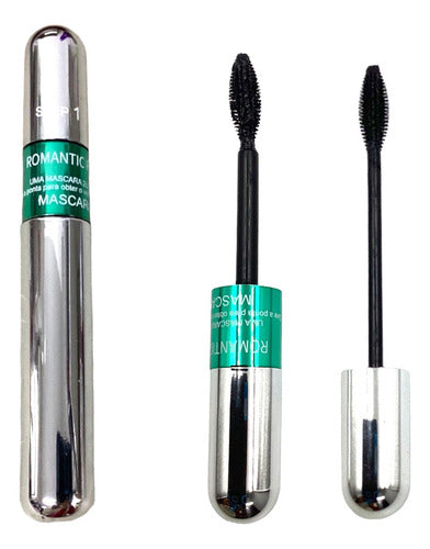 Mascara allongeant waterproof 2 en 1, noir, lot de 6