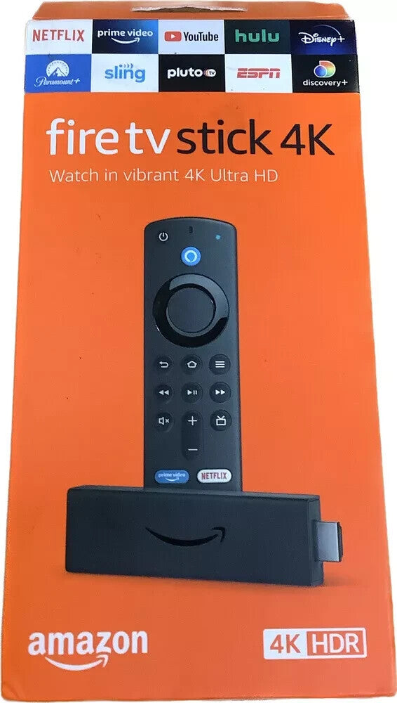 Amazon Fire TV Stick 4K HDR avec télécommande vocale Alexa (3e génération) – Neuf